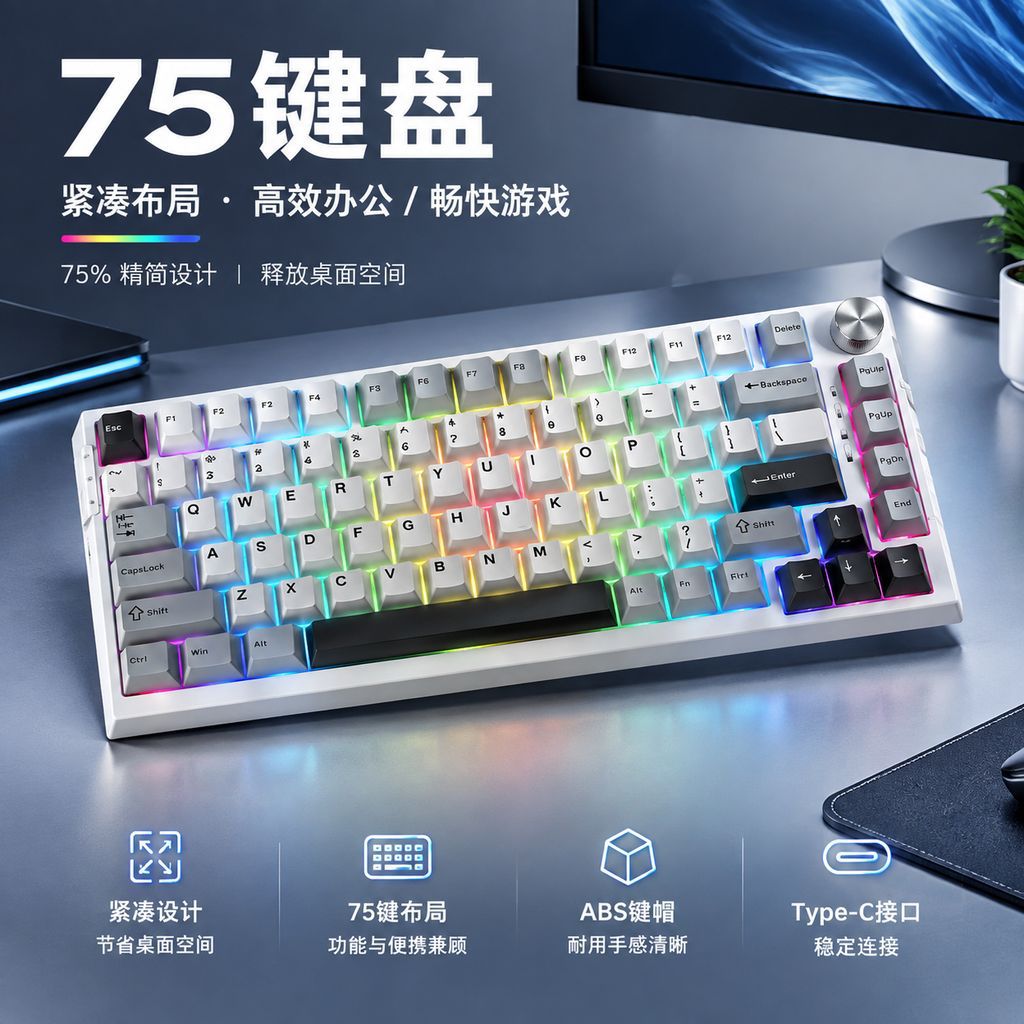 Percent Tri Mode Mechanical Ke - Desk Setup Pc And Laptop 评论和价格