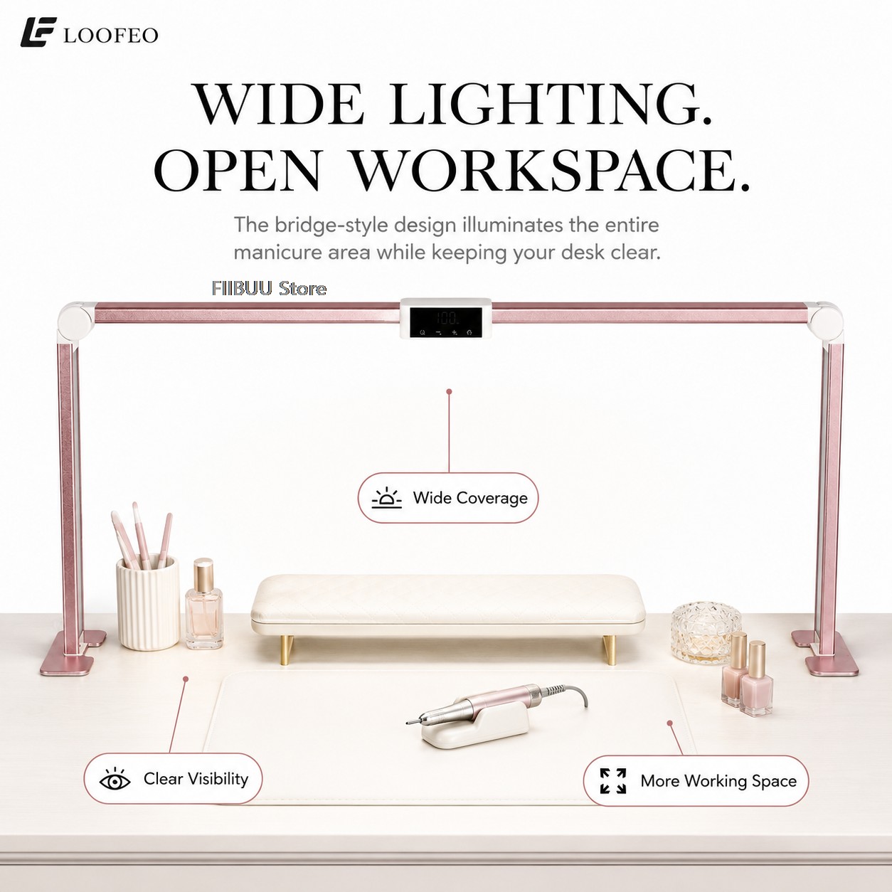 Professional LED Nail Desk Lam - Desk Setup Lamp 评论和价格