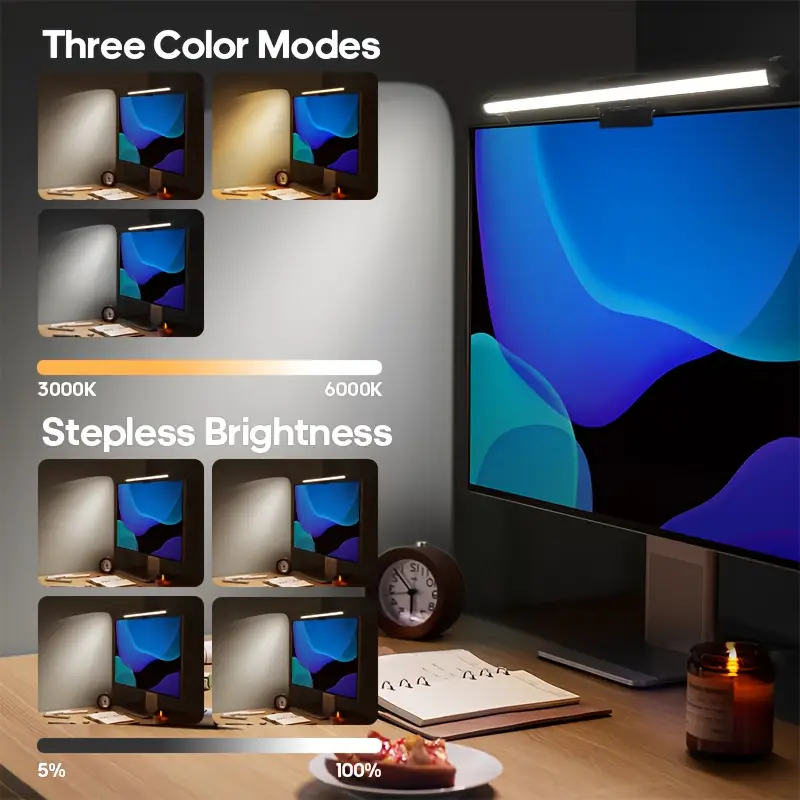USB LED Desk Lamp Screen Hangi - Desk Setup Lamp 评论和价格