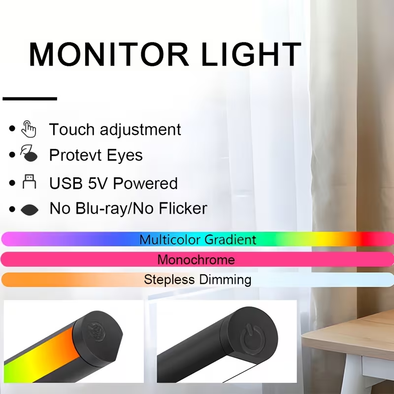 Computer Monitor Screen Light  - Desk Setup Lamp 评论和价格