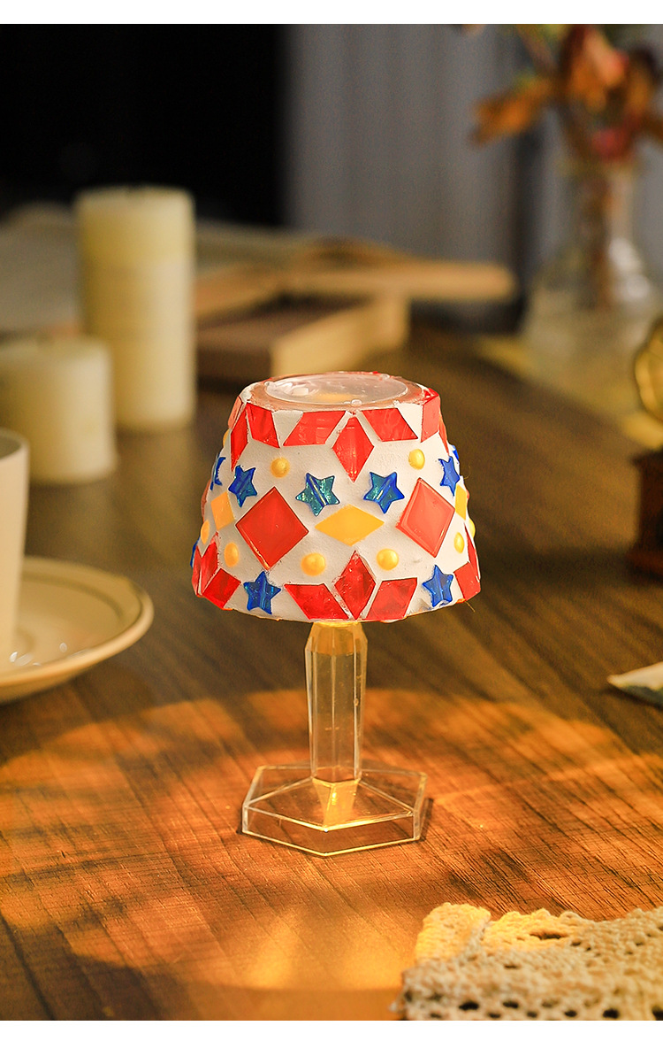 Mosaic DIY Table Lamp Material - Desk Setup Lamp 评论和价格