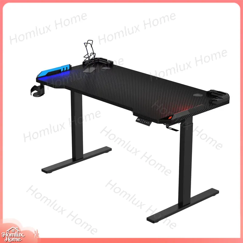 Custom Adjustable RGB LED Desk - Desk Setup L Shaped 评论和价格