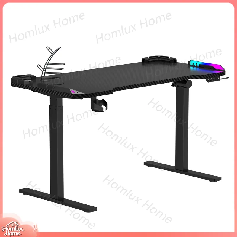 Custom Adjustable RGB LED Desk - Desk Setup L Shaped 评论和价格